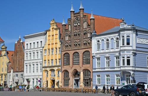 Franken Siedlung Apartamento | ruhig gelegene Fewo mit Terrasse nahe dem Strelasund