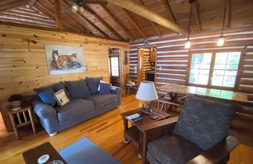 Atlanta Cabina | Rustic Log Cabin on beautiful Avery Lake.