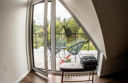 Birstonas Apartamento | Rytas cozy apartment in the guest house with the terrace and the stunning view to the river side