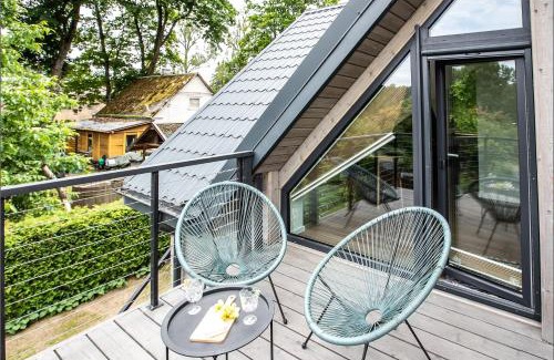 Birstonas Apartamento | Rytas cozy apartment in the guest house with the terrace and the stunning view to the river side