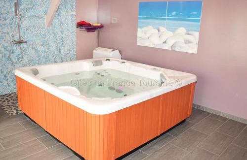 Benais Casa | Séjour détente en Touraine : maison de charme avec spa, sauna, fitness, jardin clos et équipements pour bébé - FR-1-381-473