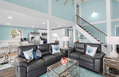 Navarre Beach Casa | 🏝️Sandy Sunset 🏝️ Soundfront 4BR Home | Two Decks w/Sunset Views | Boat Dock