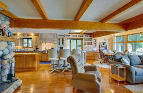 Cadillac Casa | Sauna and Fireplaces! Lakefront Cadillac Retreat