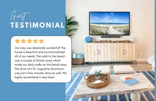 Vilano Beach Casa | Sauna Pool Hot Tub Cart Beach - Sleeps 19