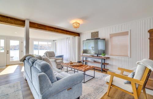 Center Moreland Casa | Scenic Waterfront Home with Dock on Lake Winola!