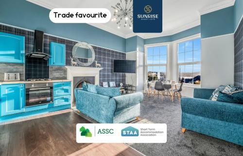 Dundee Apartamento | SCOTS-CORNER, Family Home, 2 Rooms, 4 Single Beds, Easy Access Ring-Road Location, Parking, WiFi, Sleeps 4, Fully Equipped, Brilliant Location, Beautiful River Views - Long Stays, INVOICE and REDUCED PRICE are only via SUNRISE SHORT LETS Dundee