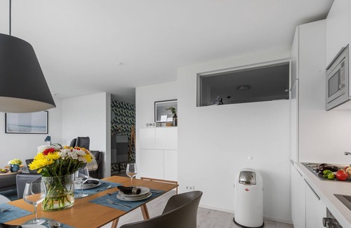 Olpenitz Apartamento | Sea view - 1st row on the water, terrace, ground floor, sauna, bathtub, electric grill