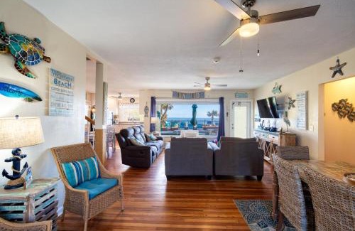 Ormond Beach Casa | Seaside Serenity-Pool Fire pit Beachfront Massive Ocean Deck