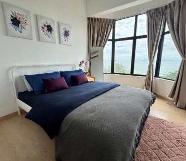 Tanjung Kling Apartamento | SEAVIEW - BEACHFRONT - 2BR Apartment - Corner Unit- Mutiara Melaka Beach Resort Pantai Puteri