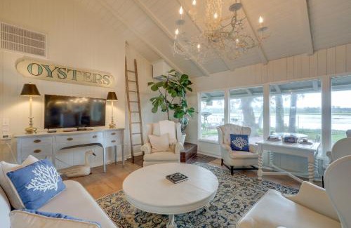 Fernandina Beach Casa | Secluded Birders Paradise Fishing Dock and Fire Pit
