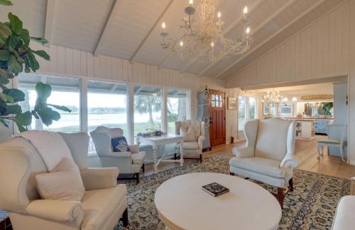 Fernandina Beach Casa | Secluded Birders Paradise Fishing Dock and Fire Pit