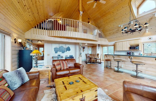 Florissant Casa | Secluded home on 5 acres with great mountain views, decks, wood stove & W/D