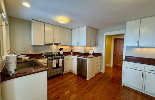 Harbor Springs Casa | Secluded lake-view home with large deck, private gas grill, AC