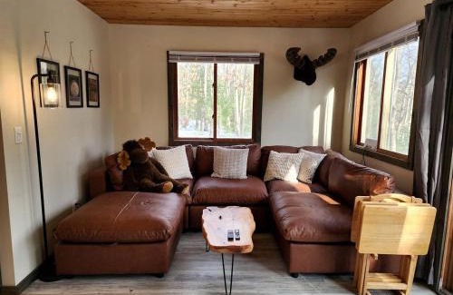 Paris Casa | Secluded Luxury Cabin with Hot Tub on 10 Private Acres near Trails in Reed City, Michigan