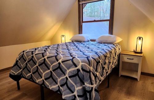 Paris Casa | Secluded Luxury Cabin with Hot Tub on 10 Private Acres near Trails in Reed City, Michigan