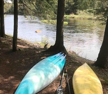 Hopkinton Casa | Secluded River Overlook Cabin on 160 acres.