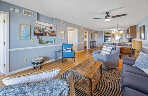 Rodanthe Casa | Semi-Oceanfront Condo w/ Private Balcony, Resort Pool, Elevator, Beach Access