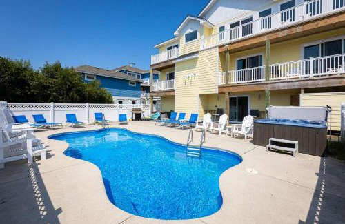 Whalehead Beach Casa | Semi-Oceanfront Retreat with Pool Theater Elevator