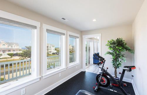 Whalehead Beach Casa | Semi-Oceanfront Retreat with Pool Theater Elevator