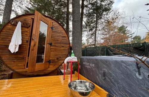 Rawdon Chalet De Esquí | Serene Getaway Nordic Spa , Sauna, Nature & Pool