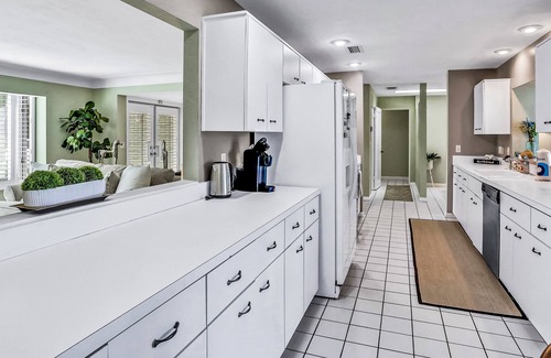 Harbor Bluffs Casa | Serene waterfront retreat with a washer/dryer, central AC, private pool, & dock