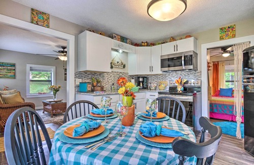 Hendersonville Cabaña | Shaw Creek Cottage w/ Fire Pit & Forest Views