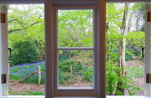 Robertsbridge Casa | Shepherd Hut & Glamping Cabin in Small Woods with Fire Pit and BBQ
