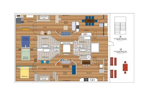 Shelby Park Casa | Sleep24 13Beds 8BR 6BA Swepson Retreat KING