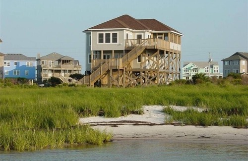 Frisco Casa | Frente de sonido! Frente al agua con increíbles vistas panorámicas al agua. Frisco, NC OBX