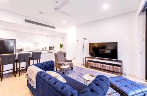 South Brisbane Apartamento | Spacious 2Bed Apartment plus Nook with River View
