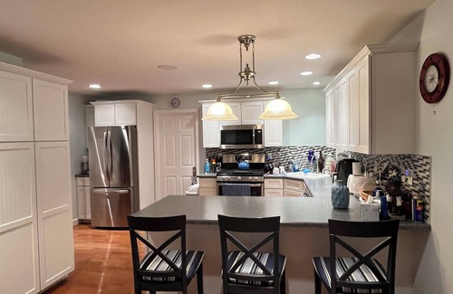 Clear Lake Cabaña | Spacious Clear Lake Retreat with private yard and great sandy beach.