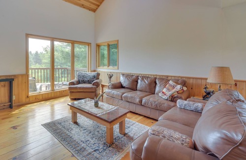 Chetek Cabina | Spacious Lodge on Moose Ear Creek w/ Fire Pit