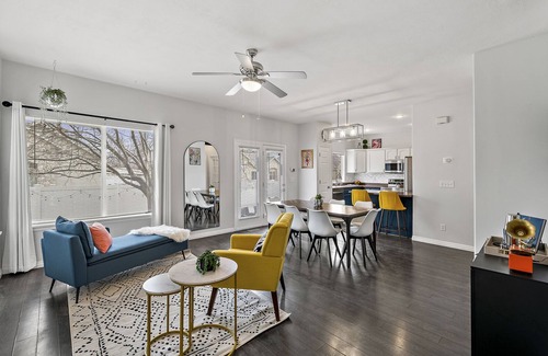 South Jordan Casa | Stylish & Family Friendly w/Fenced Yard, Garage, Game Room, BBQ, Near Eats & Fun