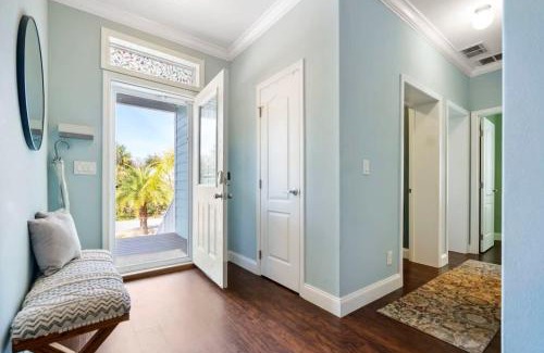 Vilano Beach Casa | Sparkling Blue Pool Home! Walk to Beach, Publix