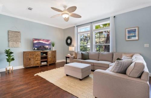 Vilano Beach Casa | Sparkling Blue Pool Home! Walk to Beach, Publix