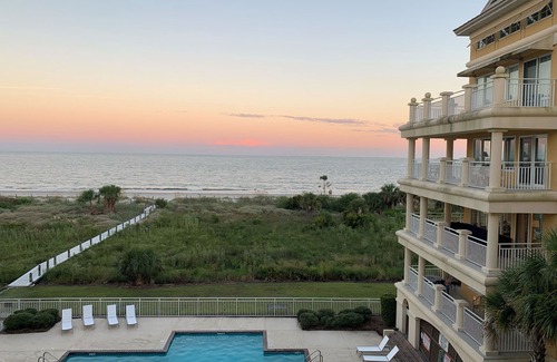 Daufuskie Island Villa | Spectacular ocean view from the wrap around balcony.