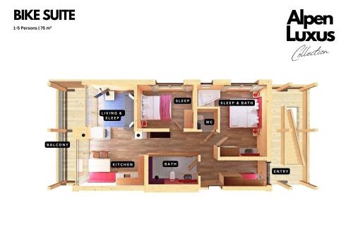 Uderns Apartamento | SportLodge BIKE SUITE - AlpenLuxus Collection
