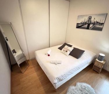 Echirolles Apartamento | Standing, balcon avec vue, clim, tt équipé confort