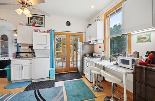 Fort Atkinson Villa | Starlight Tower Hot Tub King Suite with 8-Jet Massage Shower by RedAwning