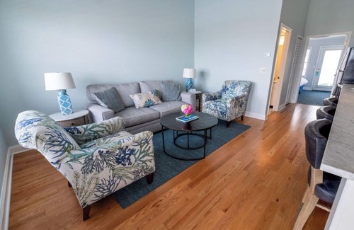 Cape May Hotel | Stay by the Sea | Spacious 2BR w/ Private Balcony & Kitchen, Onsite Sauna & Pool
