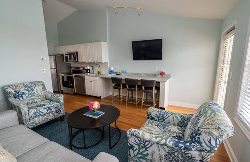 Cape May Hotel | Stay by the Sea | Spacious 2BR w/ Private Balcony & Kitchen, Onsite Sauna & Pool