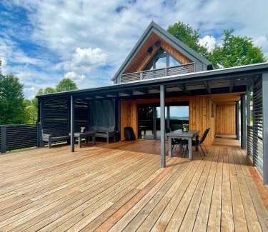 Bodzentyn Casa | Stodoła Na Kresach - widokowy domek drewniany, całoroczny JACUZZI & SAUNA