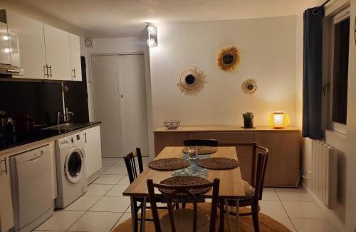 Les Carroz-d'Araches Apartamento | Studio avec petit balcon et cheminée - Grand Massif
