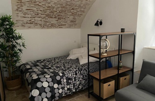 Cahors Old Town Apartamento | Studio avec une belle voûte en pierre