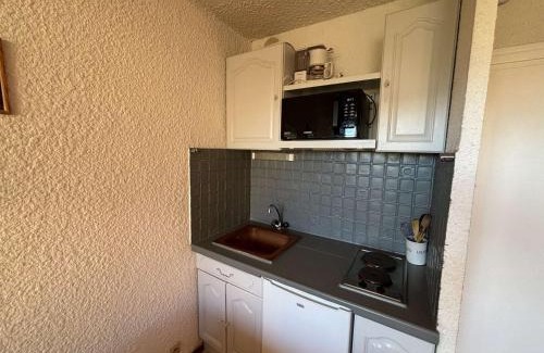 Auris Apartamento | Studio cabine au pied des pistes avec balcon et parking gratuit - FR-1-297-348