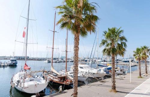 Gruissan Apartamento | Studio cabine avec piscine et vue port à Gruissan - FR-1-409-199