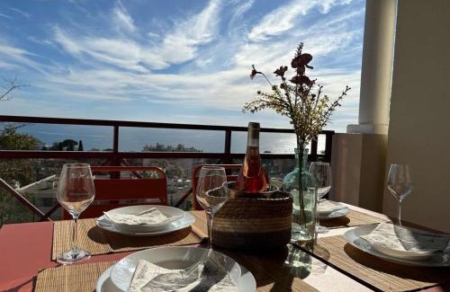 La Croix des Gardes Apartamento | Studio cabine calme avec vue mer, piscine et parking, Cannes - FR-1-609-97