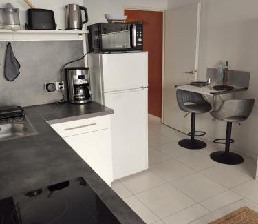 Saint-Roch Apartamento | Studio calme et paisible, climatisé avec terrasse au dernier étage, 100m du tramway et 20 min de la promenade des anglais