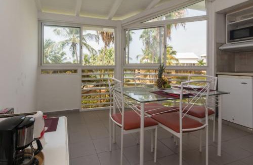 Pointe de la verdure Apartamento | Studio charmant avec vue sur la mer à Le Gosier - 42 m² - Terrasse