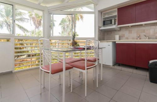 Pointe de la verdure Apartamento | Studio charmant avec vue sur la mer à Le Gosier - 42 m² - Terrasse